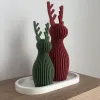 Dekoracyjny Renifer Prążkowany 3D Ozdoba Świąteczna